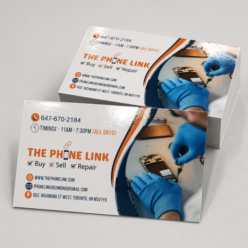 18pt gloss laminated business cards premium shiny finish durable professional printing