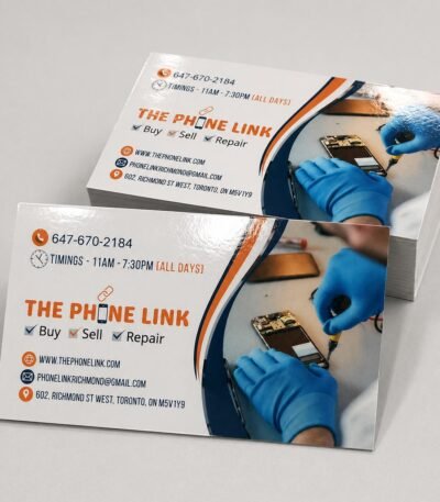 18pt gloss laminated business cards premium shiny finish durable professional printing