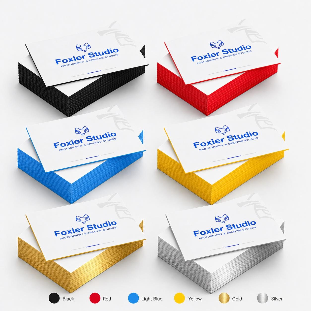 32pt Painted Edge Business Cards Canada 32pt painted edge business cards thick premium uncoated with colored edges canada