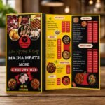 Premium 100lb gloss text brochures with vibrant colors and professional finish