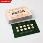 writing on business card appointment card writable c1s premium cards