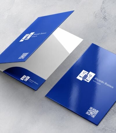 Custom gloss laminated presentation folders printing in Toronto Ontario Canada