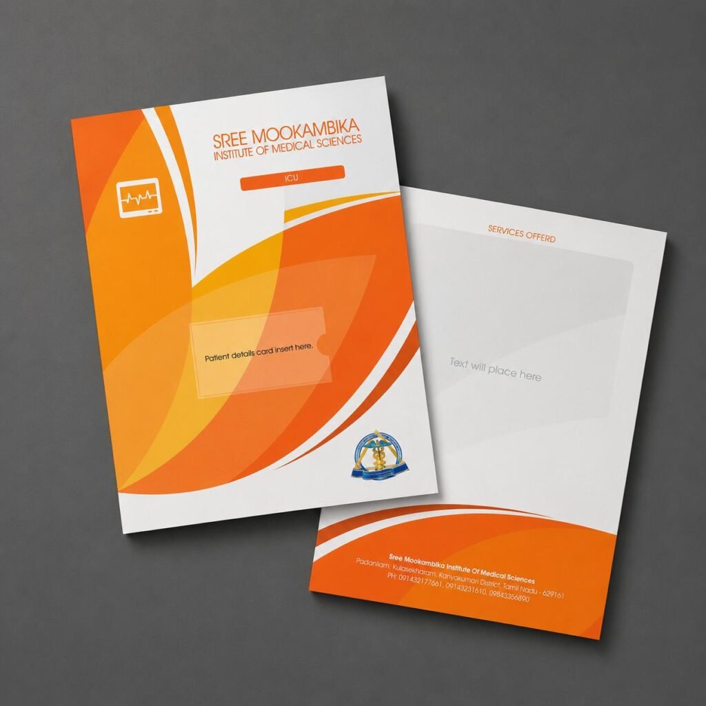 Custom standard matte presentation folder sample in Toronto Ontario Canada