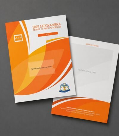 Custom standard matte presentation folder sample in Toronto Ontario Canada