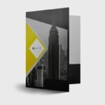 Custom standard matte presentation folders printing in Toronto Ontario Canada